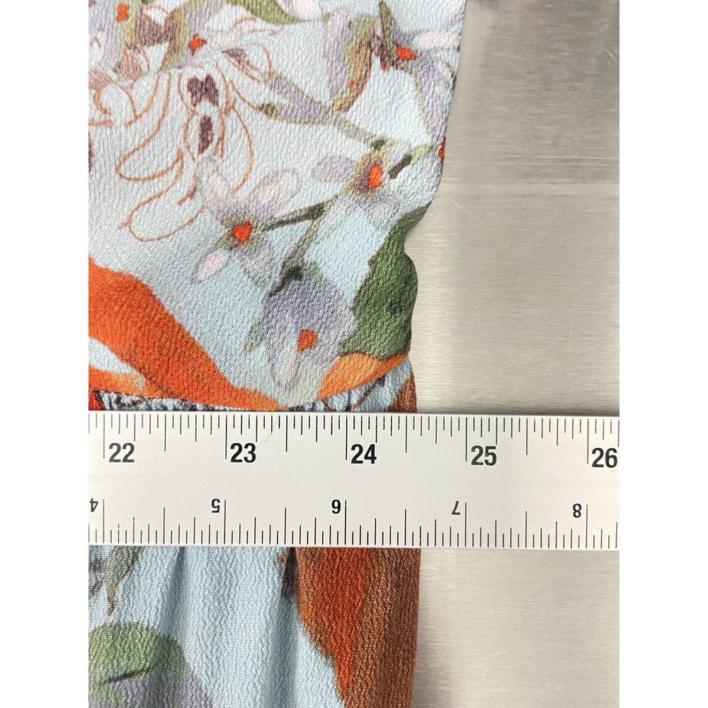 Soft Surroundings First Bloom Maxi Dress Women's 3X Blue Floral Tiered Boho Chic - Picture 10 of 10